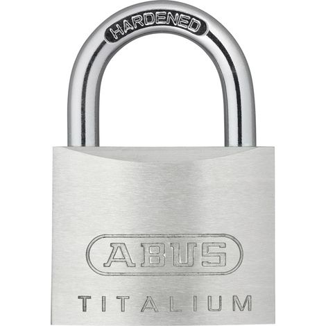 ABUS 54TI/35 54 TITALIUM Vorhangschloss, Gehärteter Stahlbügel inkl. 2 Schlüssel