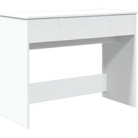 vidaXL Dressing Table with Mirror White 100x45x76 cm