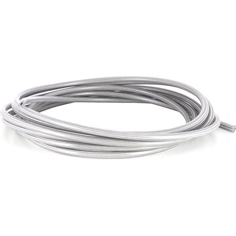 Rouleau de Durite Tressée Inox 5 Mètres Gaine Transparente