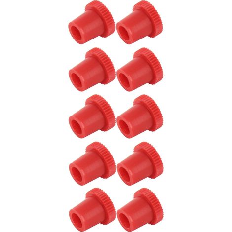 Cyclingcolors – Lot de 10 bouchons de graisseur en plastique rouge – Protection contre la poussière – Étanchéité efficace pour graissage facile (1/3)