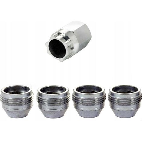 4 Ecrous antivol de roues 24018SU 14x150 L22.7 H19 Coniques