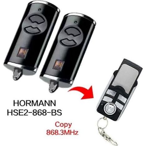 Lot de 2 télécommandes de porte de garage HORMANN BS HSE2-868-BS 868 MHz (1/5)