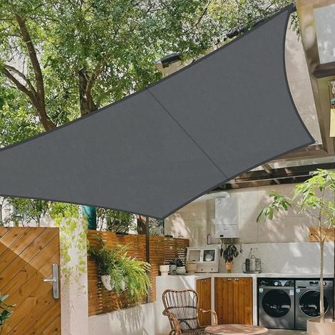 Toldo cuadrado Cool Area, 3 x 3 metros, impermeable, con protección UV del 90%, ideal para patio, balcón, jardín o terraza exterior. (1/5)