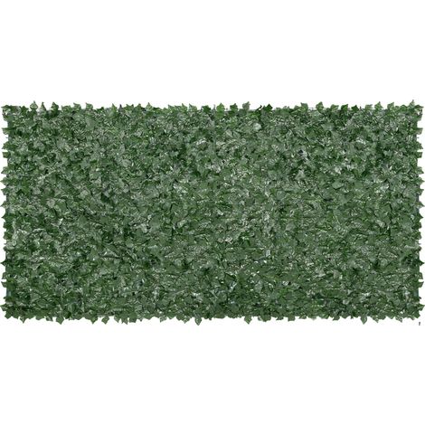 Clôture de confidentialité, Mur vert artificiel, Décoration extérieure, 59x118 en toile de fond (1/2)