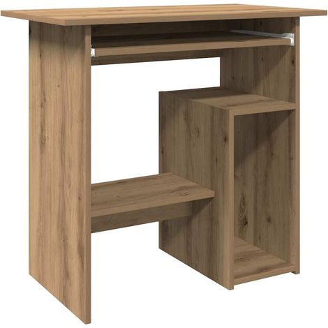 Desk Artisan Oak 80x45x74 cm Engineered Wood vidaXL