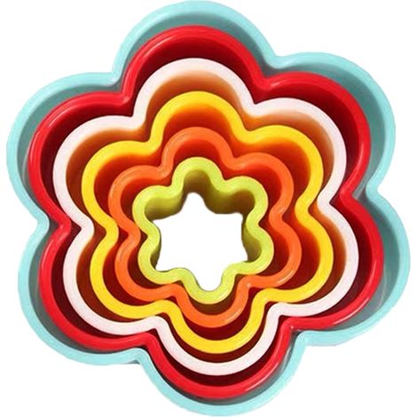 Emporte-pièce Rond - Double Face - Polypropylène Non Toxique - Pour Biscuits Pâtisseries Et Pâte À Sucre - Lot De 6 (1/5)