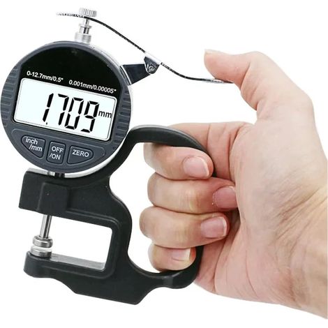 Micromètre Micromètre Électronique D'épaisseur 0,001 Mm, Testeur D'épaisseur Avec Sortie De Données RS232, Micromètre Numérique 12,7 Mm (1/5)