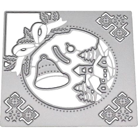 Weihnachtsglocke Metall-Stanzformen Schablone DIY Scrapbooking Album Stempel Papier Auto