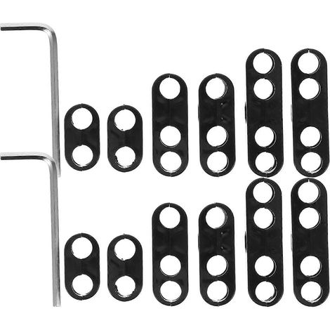 Kit de fixation de câbles de bougies d'allumage compatible avec les moteurs de voitures, comprenant 42 séparateurs noirs. (1/5)