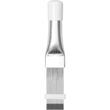 Brosse de nettoyage des ailettes de condenseur de climatiseur en acier inoxydable, outil de réparation des ailettes de climatiseur, brosse de nettoyage du dissipateur thermique (1/5)