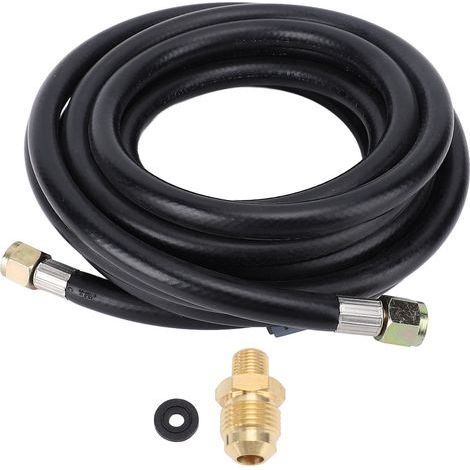 Tuyau de conduite de gaz haute pression QCC1 20 pieds 3/8 pouces femelle à 1/8 pouces MNPT RV pour chauffage de foyer de gril (1/4)