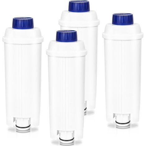 Lot de 4 Filtre eau pour Delonghi DLSC002, Filtre à eau Cartouche à Charbon Actif Compatible avec Machines à café ECAM, ESAM, ETAM (1/5)