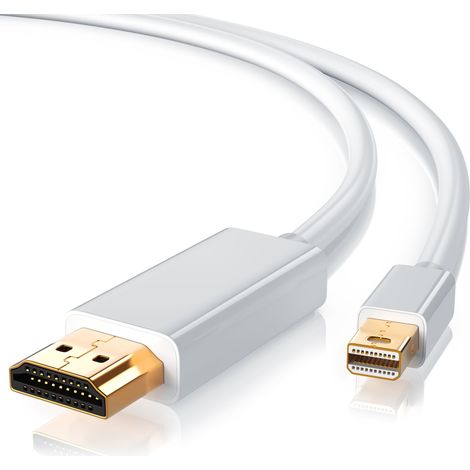 CSL Mini DisplayPort zu HDMI Typ A Audio- & Video-Kabel, Premium Full HD MiniDP Adapter Monitor Kabel - 3m (1/5)