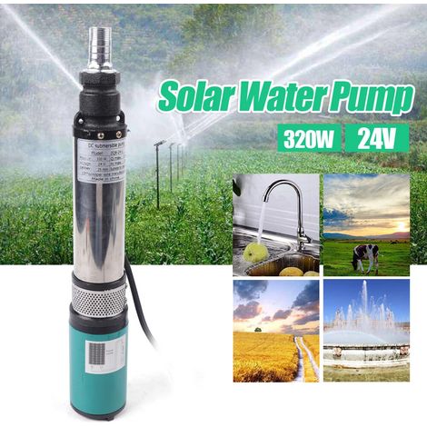 Submersible Deep Well Pump Solar DC 1HP 24V 320W Stainless Steel Water Pump Farm Ranch Submersible Bore Hole Deep Well Pump (1/5)