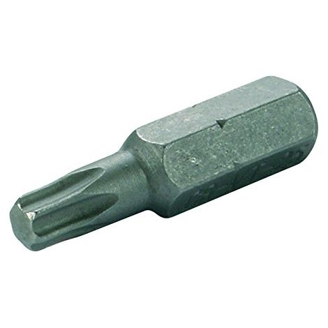 Bit  Länge 25 mm  Antrieb Außensechskant 6,3 mm (1/4")  T-Profil (für Torx) T20