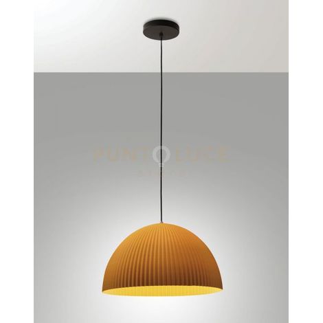 Lampada a sospensione senape 1 luce Collezione CAROLA altezza regolabile moderna