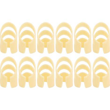 12 Protections pour Doigts de Guitare - 12 Embouts pour Pouce et Index - Accessoires pour Instruments à Cordes (4L + 8M) (1/5)