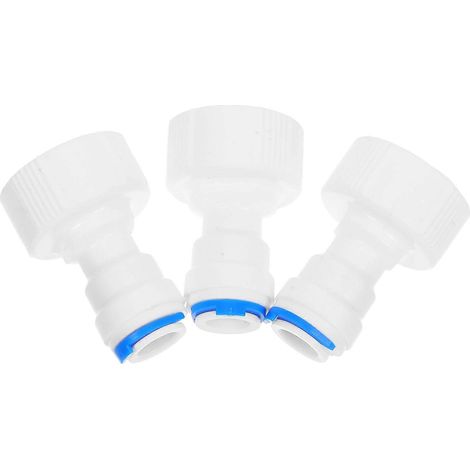Adaptateur de tuyau fileté pour raccord rapide, lot de 3 raccords pour tuyau d'arrosage (1/5)