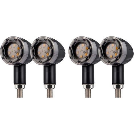 Clignotants Moto LED 12V Universelles Filetage 8mm Feu Stop Rouge, Feu Arrière (1/5)
