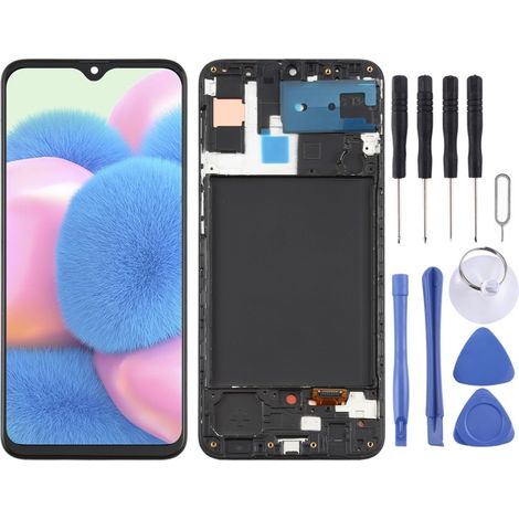 Originaler LCD-Touchscreen mit Rahmen für Samsung Galaxy A30s (1/4)