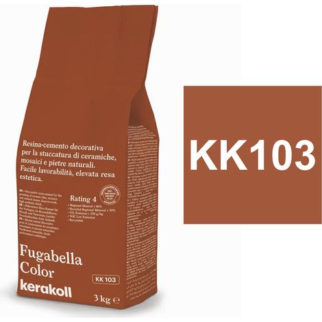 Kerakoll FUGABELLA COLOR KK103 resina stucco piastrelle mosaici marmi 3 KG
