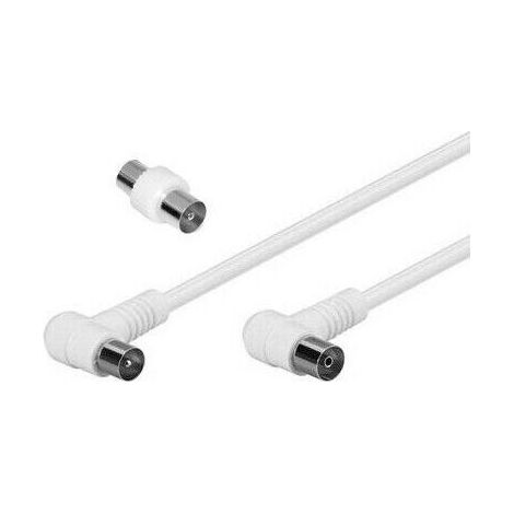 CAVO ANTENNA CON SPINA E PRESA A 90° IEC 9.5MM 200