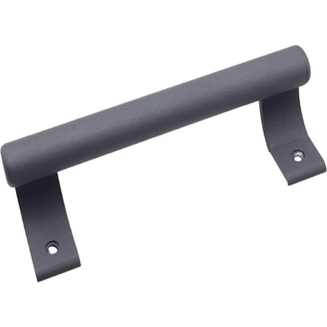 Poignée de porte coulissante en aluminium - poignée métallique moderne pour balcon, salle de bain, armoire, porte de jardin (gris) (1/5)