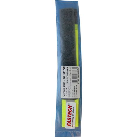 Fastechr Klettband gelb fluoreszierend 25 mm x 380 mm
