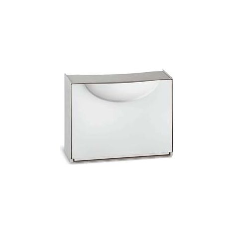 SCARPIERA COMPONIBILE HARMONY BIANCA/GRIGIA mm.510x190x390h., colore bianco/grigio TERRY