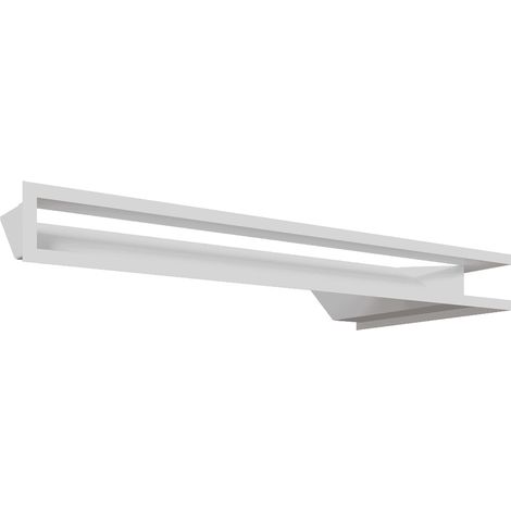 Eck-Lüftungsgitter LUFT links 80x40x9 weiß (1/5)