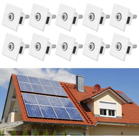 Die zentrale Klemme der Solar-Photovoltaik-Halterung ist ein Druckblock. (1/5)
