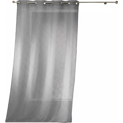 Voilage effet lin 140 x 280 cm Haltona gris
