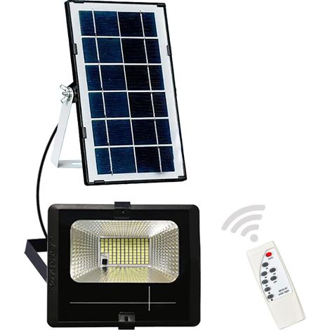 Réverbères Solaires Extérieurs 30W avec Lumière D'inondation Menée par Télécommande pour le Jardin de Cour (1/5)