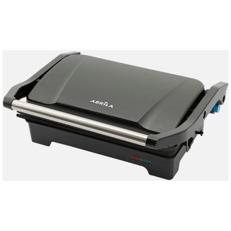 Grill parrilla rabion 1200w negro apertura 180º placa 26x16,5cm antiadh.luz ind.tact.fro 11,5x29,5x26cm