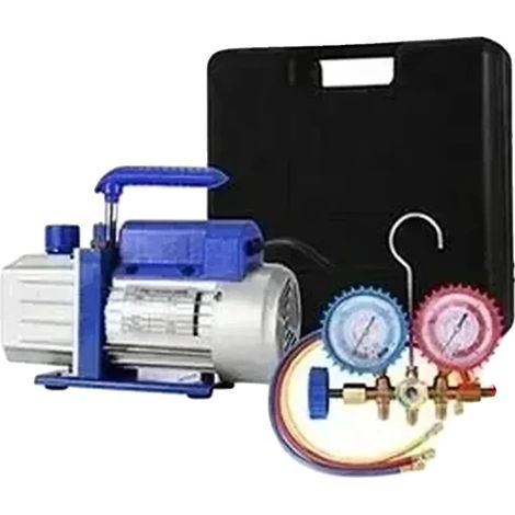 Pompa per vuoto, prestazioni robuste, design ergonomico, 4 CFM, manometro da 1-3 HP (1/2)