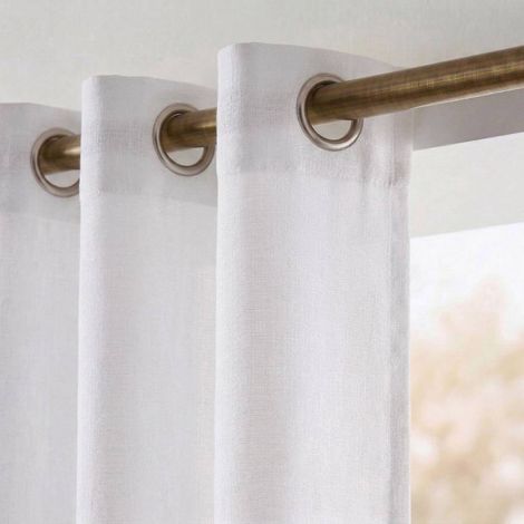 Rideau tamisant 100% coton flammé 140x250cm