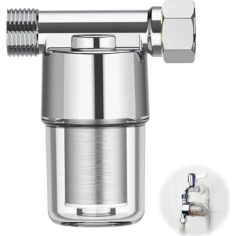 Filtre Matériau Cuivre pur, Acier Inoxydable, Eau Douche Anti Calcaire, Tuyau D'arrosage pour Salle de Bain ou Cuisine (1/5)