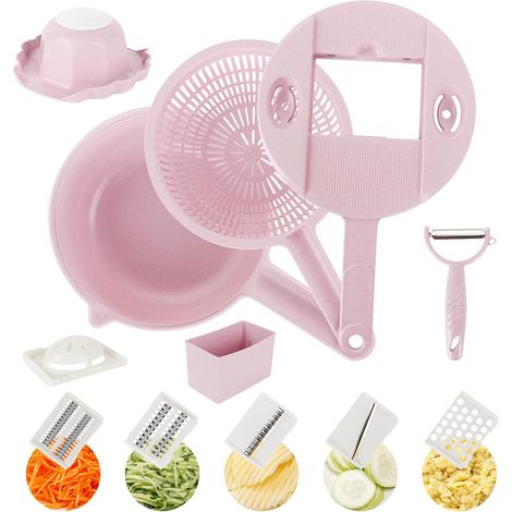 Cortador de verduras multifuncional, cortador de cebolla, cortador de verduras manual, rebanador de verduras y triturador para pelar verduras y frutas.
