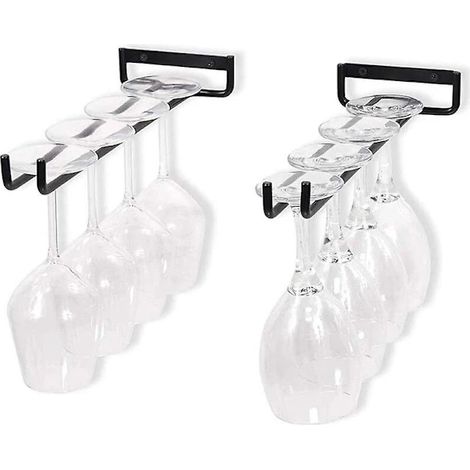 Porte-bouteilles de vin, lot de 2, 30 cm, pour la maison, le bureau ou un usage quotidien.-AquaForge (1/5)