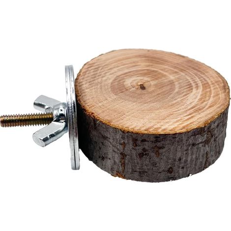 Perchoir Oiseau - 1 Unité - Bois Naturel - Plateforme Stable - Pour Perruche Et Cockatiel - Accessoire Cage (1/5)