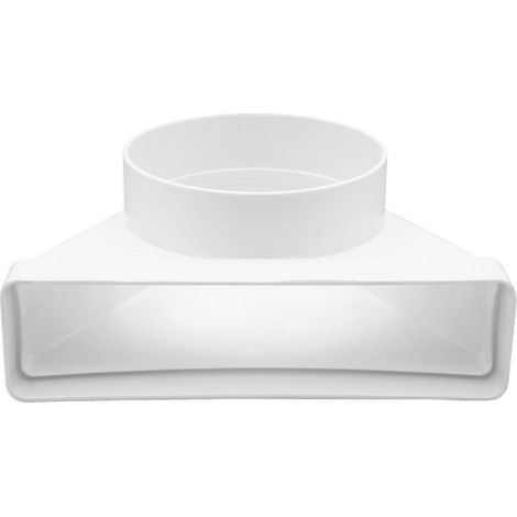 Gomito 90° Air-Flow rettangolare / circolare 55 x 220 mm  ø 125 mm 00000012635 (1/4)