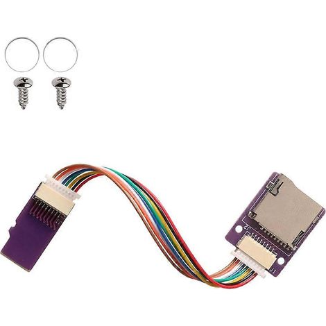 Flexibles Verlängerungskabel mit Stecker und Buchse sowie Schraublöchern für Micro-SD-Karten, das den Kartenhalter vor Abnutzung schützt (8 cm). (1/5)