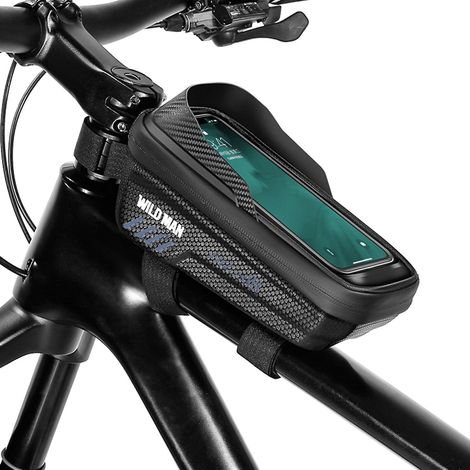 Wasserdichte Fahrradrahmentasche mit Touchscreen-Smartphone-Fach, Lenker-Handyhalterung, Oberrohrtasche, CE-konform
