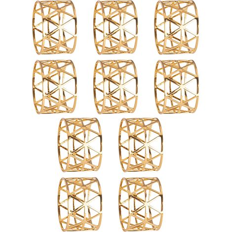 Lot de 10 ronds de serviette, porte-serviettes festifs pour les repas de fête, anniversaires, Noël, Halloween et autres occasions spéciales. (1/5)