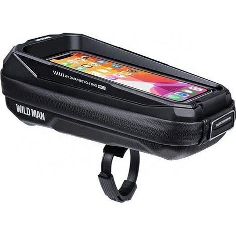 Borsa da manubrio/portabici Wildman MS33 da 0,6 litri, nera. (1/5)