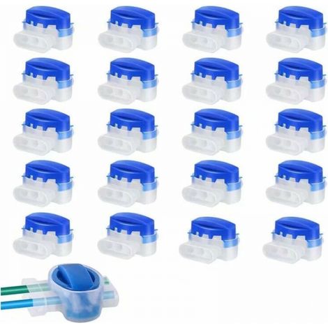 20 PCS Connecteurs Cable Robot Tondeuse Remplis de Gel Résine Original, Connecteurs Étanche 314 Pour Connecteurs Robot Tondeuse Automower- Étanches, Sûrs, Dénudage Inutile (1/5)