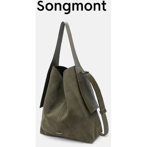 Grand sac à main en daim à bandoulière, cabas stylé pour femme, pochette ordinateur portable, sac fourre-tout de voyage, marron, cuir suédé, sacoche urbaine tendance (1/3)