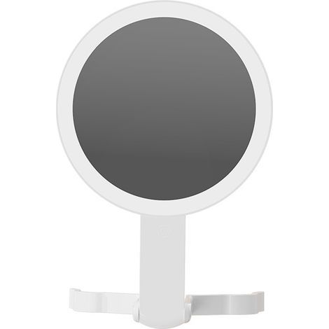 Miroir de Maquillage Pliable Grossissant 10X avec Éclairage LED, Miroir Double Face avec 3 Modes Lumineux