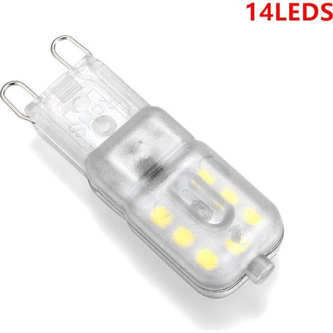 Lot de 8 ampoules LED G9, 220 V, blanc naturel 3000 K, équivalent halogène 3 W (1/4)