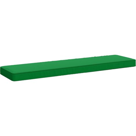 Coussin de banc d'extérieur 1 pièce polyester Vert (1/5)